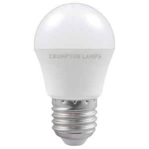 Crompton 11571 - LED Round Thermal Plastic • 5.5W • 6500K • ES-E27