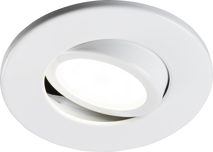 Knightsbridge VFCFTW Fire Rated Tilting DownLight GU10 - White