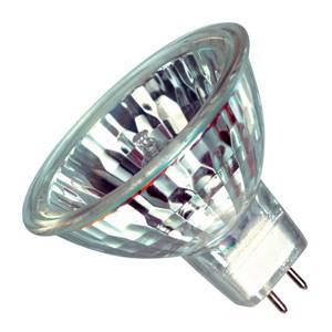 Casell Aluminium Reflector 35w 12v GU5.3 Casell Lighting 51mm 38° Glass Covered Light Bulb