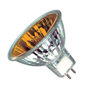Pack of 10 - Dichoric Reflector 50w 12v GU5.3 Casell Lighting Amber MR16 50mm 12° Light Bulb Halogen Bulbs Casell - The Lamp Company