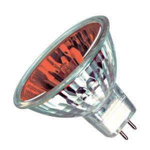 Pack of 10 - Dichoric Reflector 50w 12v GU5.3 Casell Lighting Red MR16 50mm 12° Light Bulb Halogen Bulbs Casell - The Lamp Company