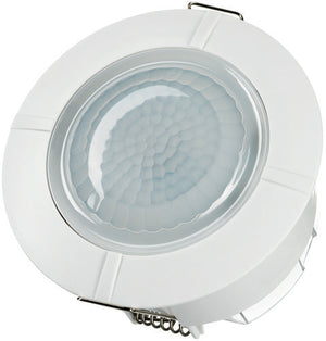 Theben / Timeguard <0.5W Lighting Controller Presence Detector, PIR, Flush Mount Mount, 230 V ac, 90mm Diameter Lighting controllers Timeguard - The Lamp Company