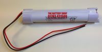 3DH4-0L4-EC Yuasa Battery 3.6v 4.0Ah Ni-Cd With END CAPS Emergency Lighting Batteries The Lamp Company - The Lamp Company