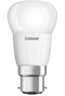 247611 - OSRAM LED 240v 5.7=40w GOLFBALL 40 2700K B22d FR NON-DIMMABLE