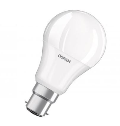 278219 - OSRAM LED 240v 9=60w GLS 60 2700K B22d FROSTED DIMMABLE