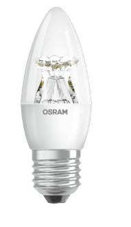 279506 - OSRAM LED 240v 6w CANDLE 6=40w 2700K E27 CL DIMMABLE