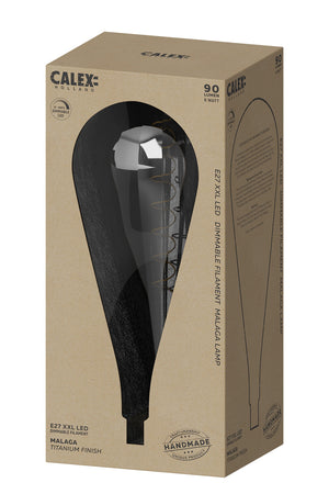 Calex 426002 - Malaga Titanium LED lamp 6W 90lm 2100K Dimmable