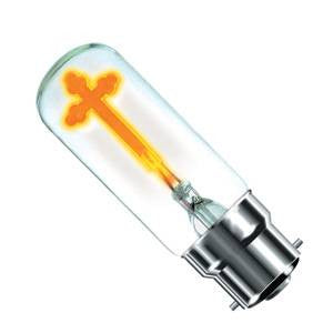 NBT85.240-CR-BE - Church Candle - 240v 1W B22d Incandescent Bell - The Lamp Company