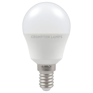 Crompton 11588 - LED Round Thermal Plastic • 5.5W • 6500K • SES-E14