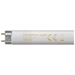 Crompton FT558SPWW - Fluorescent T8 Triphosphor 5ft • 58W • 3000K • G13