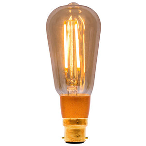 BELL Dimmable LED Vintage Squirrel Cage Lamp 240V 4W B22d Gold