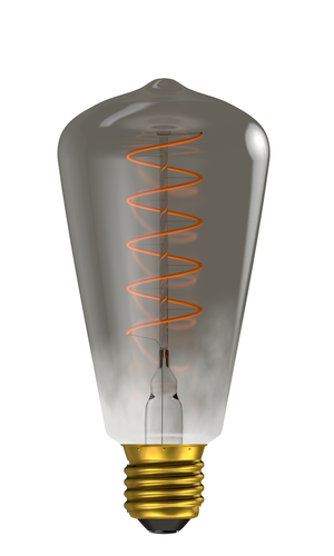 Bell 60028 - 4W LED Vintage Soft Coil Squirrel Cage Dimmable - ES, Gunmetal, 2000K