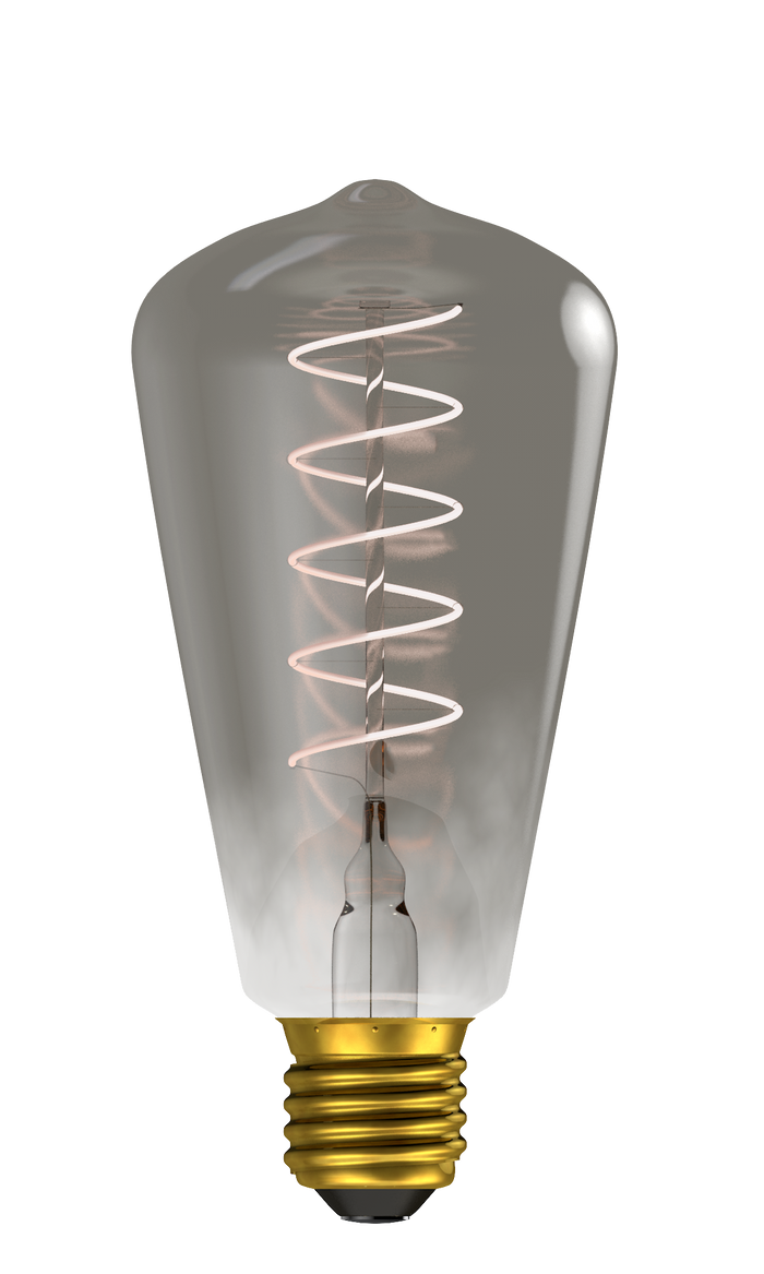 Bell 60030 - 4W LED Vintage Soft Coil Squirrel Cage Dimmable - ES, Gunmetal, 4000K