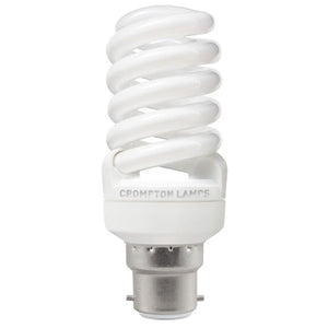 Crompton T2 Ultra Mini Spiral 15W B22d Very Warm White