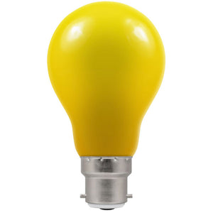 Crompton 1.5W LED Yellow GLS B22d - Outdoor