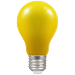 Crompton 1.5W LED Yellow GLS E27 - Outdoor