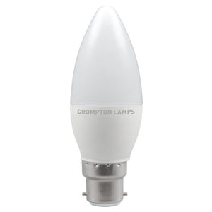 Crompton LED Candle Thermal Plastic 3.5W B22d Very Warm White Opal