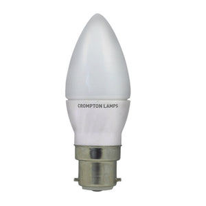 Crompton LED Candle 4W B22d Daylight Opal