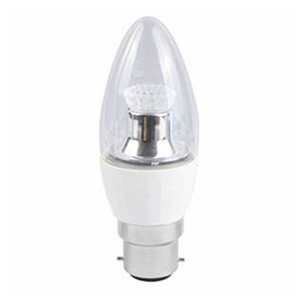BELL Dimmable LED Candle 4W BC Clear Very Warm White White
