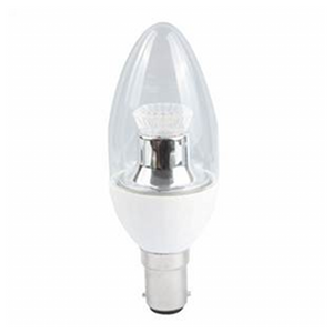 BELL Dimmable LED Candle 4W SBC Clear Cool White