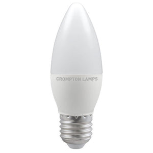 Crompton LED Candle Thermal Plastic 5.5W E27 Daylight Opal Dimmable