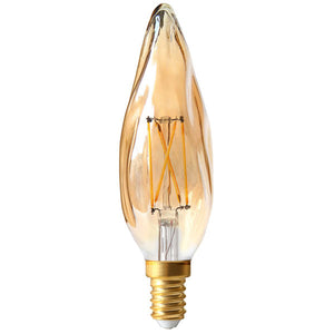 Girard Sudron GS8 LED Filament Candle 4W Amber E14 Very Warm White Dimmable