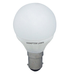 Crompton LED Round 45mm 4W B15d Warm White Opal