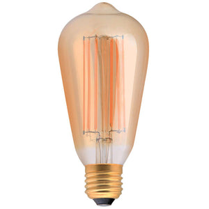 Girard Sudron LED Edison Filament 4W 300lm E27 ST64 Dimmable Amber