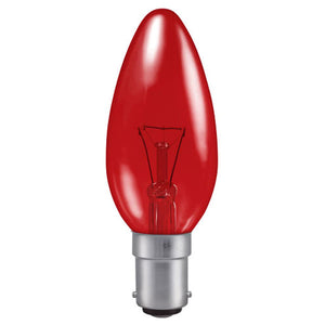 Candle 240V 40W B15d Fireglow