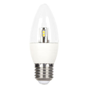 GE LED Candle B35 6W ES Clear Very Warm White Dimmable