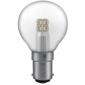 Crompton Manor House LED 45mm Round 3W B15d Warm White Clear