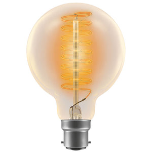 Crompton Antique Squirrel Cage 240V 60W B22d G80 Clear  Spiral Filament