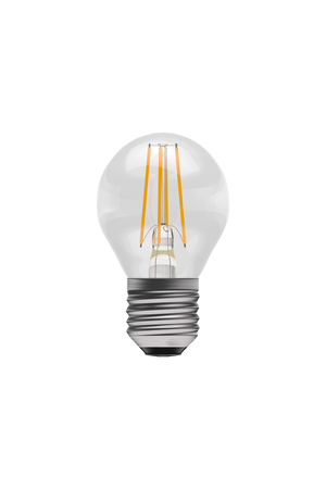 Bell 60125 - 4W LED Filament Clear Round Dimmable  - SES, 4000K