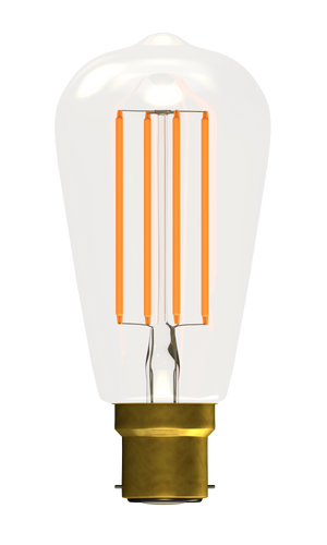 Bell 60130 - 4W LED Filament Squirrel Cage Clear - BC, 2700K