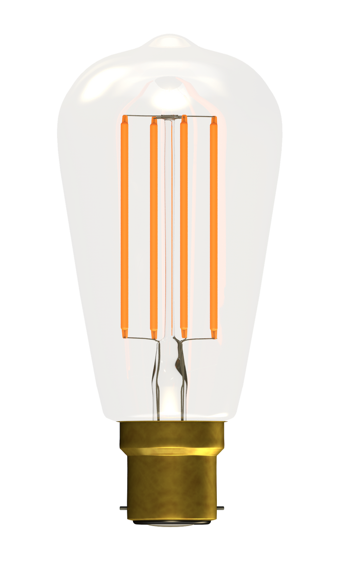 Bell 60130 - 4W LED Filament Squirrel Cage Clear - BC, 2700K