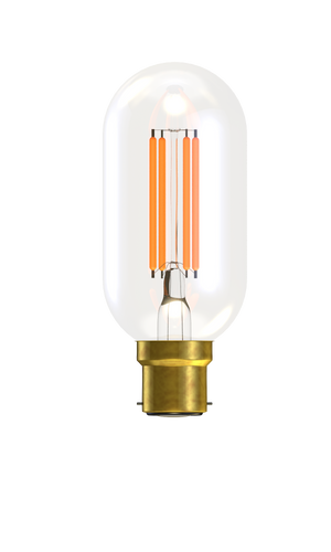 Bell 60149 - 4W LED Filament Tubular Short Clear Dimmable - BC, 2700K
