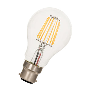 Bailey - 80100041650 - LED FIL A60 B22d DIM 8W (66W) 900lm 827 Clear Light Bulbs Bailey - The Lamp Company