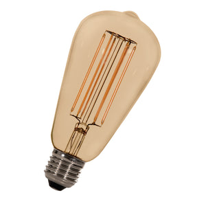 Bailey - 80100037174 - LED FIL Long ST64 E27 DIM 5.8W (39W) 450lm 920 Gold Light Bulbs Bailey - The Lamp Company