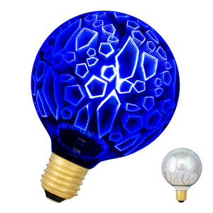 Bailey - 80100040413 - LED Magic 3D G95 E27 4.5W Shards Blue Light Bulbs Bailey - The Lamp Company