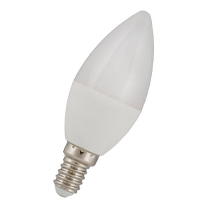 Bailey - 80100040414 - LED Ecobasic C37 E14 6W (41W) 490lm 827 Opal Light Bulbs Bailey - The Lamp Company