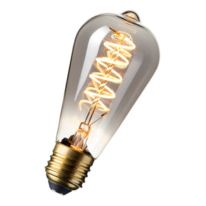 Bailey - 80100841193 - LED Flex Fil ST64 E27 DIM 4W (11W) 100lm 821 Titanium Light Bulbs Calex - The Lamp Company