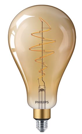 31376700 - Philips - LED classic-giant 6.5-40W E27 A160 GOLD DIM 162x293mm