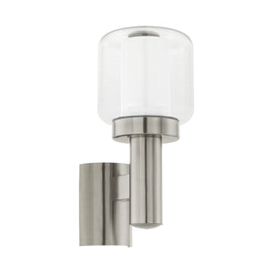Eglo 95016 - Od-Wl/1 Stainless Steel/Clear-White 'Pol