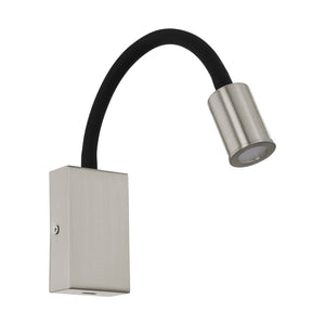 Eglo 96567 TAZZOLI - LED-WL/1 nickel-m/black w.USB 'TAZZOLI