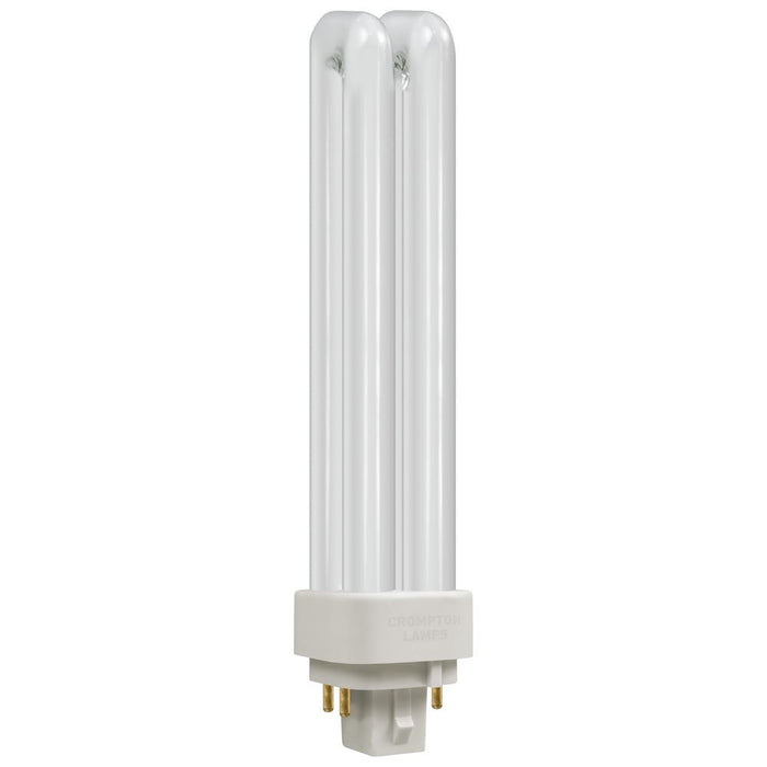 Crompton CLDE18SWW - CFL Double Turn DE Type • Dimmable • 18W • 3000K • G24q-2 4-Pin