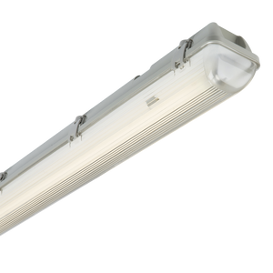 Knightsbridge AC65158EM 230V IP65 1x58W 5ft Single HF Non-Corrosive Fluorescent Fitting with Emergency - Knightsbridge - Sparks Warehouse