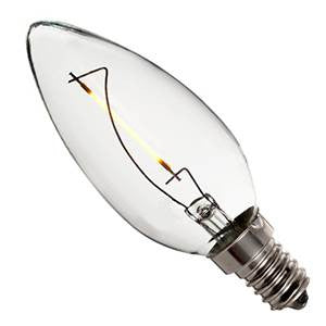 CL1SES-82 - 240v 1w E14 Filament LED 827 C35 120lm