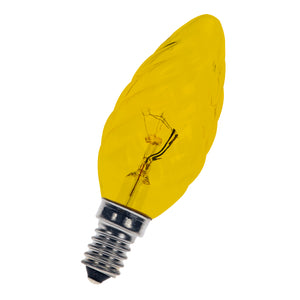 Bailey CE498240025TY - E14 C35 240V 25W Twisted Yellow Bailey Bailey - The Lamp Company
