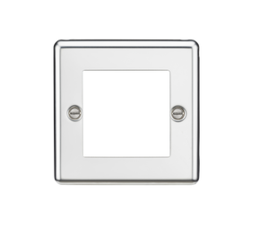 Knightsbridge CL2GPC 2G Modular Faceplate - Rounded Edge Polished Chrome