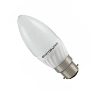 CL4BC-86D-CR - LED Candle - 240v 4w B22d Dimmable